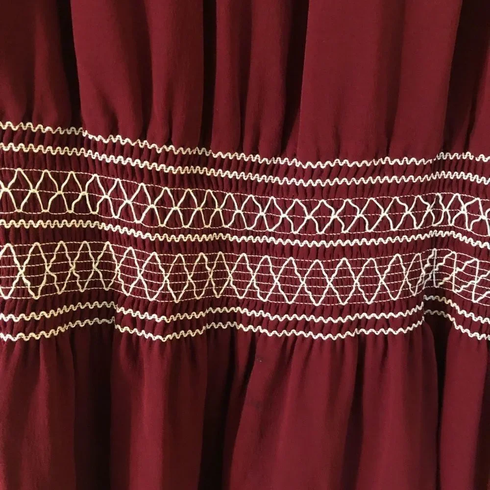 Tory Burch Indie Boho Silk Dress Size 10